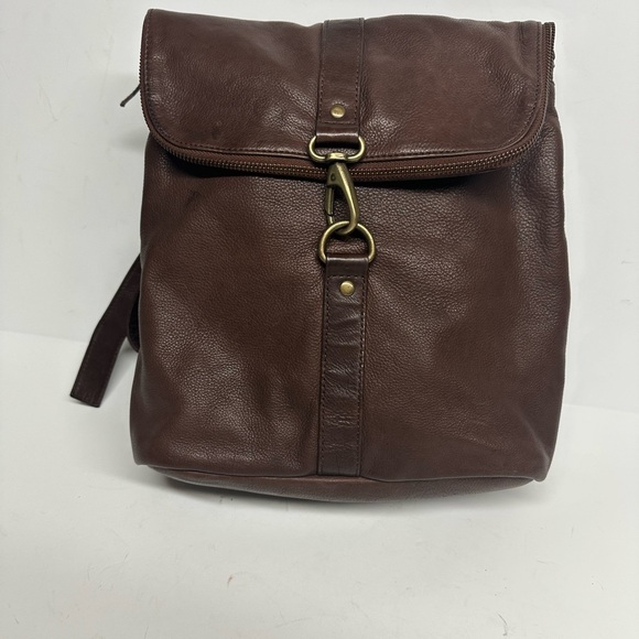 FATFACE Brown Mia Multifunctional Leather Backpack - Picture 2 of 10
